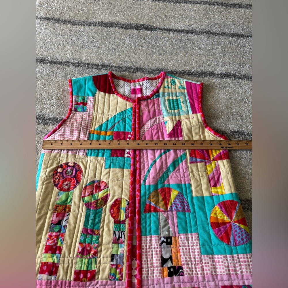 Colorful Patchwork Vest - Picture 10 of 10